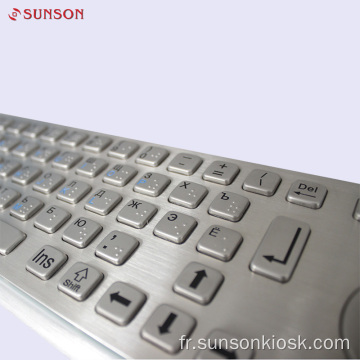 Clavier et pavé tactile en métal Diebold